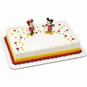 MICKEY & MINNIE THEMED CAKE – FULL SHEET
