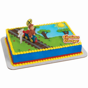 CURIOUS GEORGE THEMED CAKE – FULL SHEET