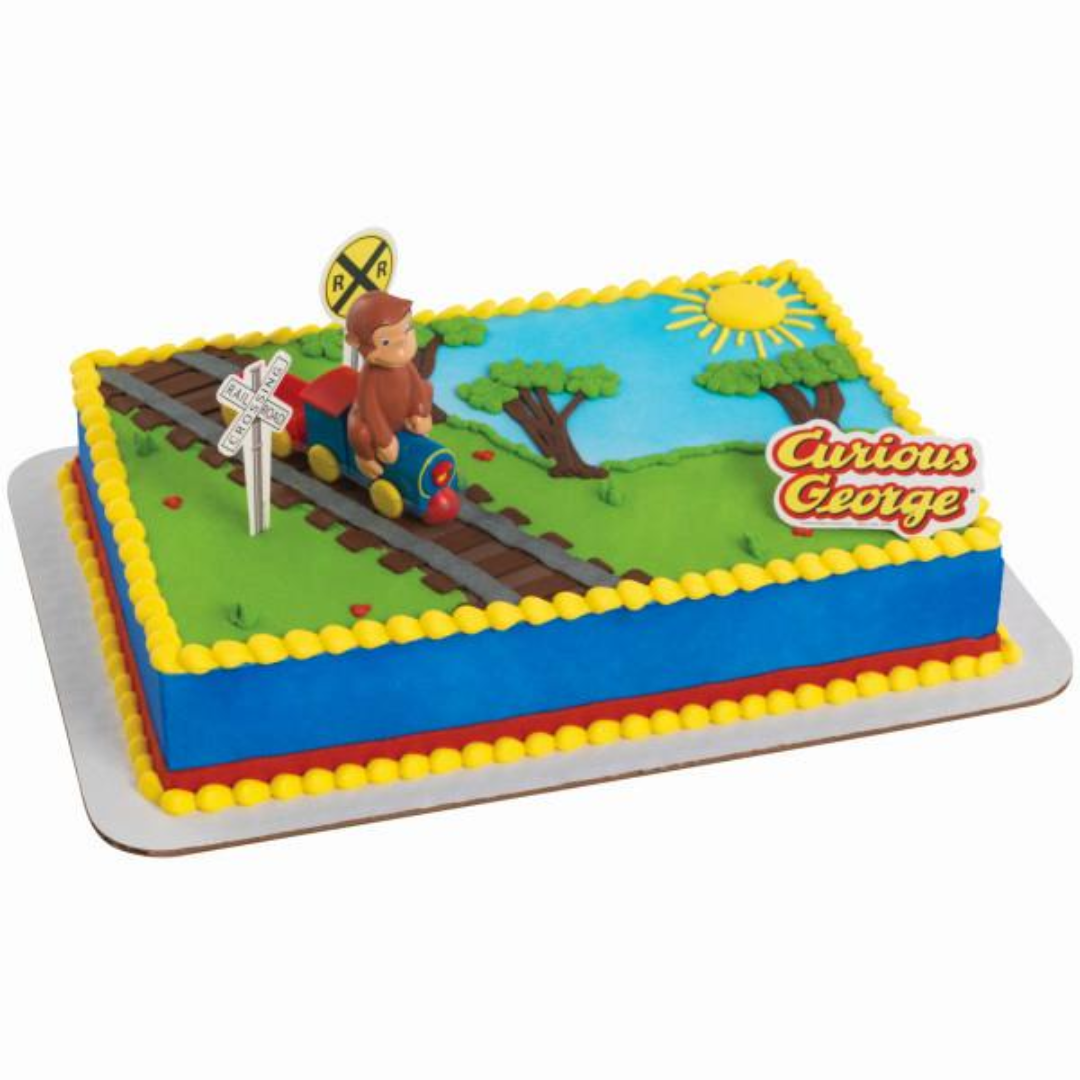 CURIOUS GEORGE THEMED CAKE – FULL SHEET